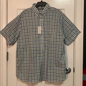 Daniel Cremieux Signature XL Plaid Short-Sleeve Woven Shirt